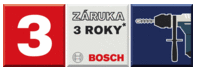 3 roky záruka bosch